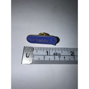 Be Happy Purple Bubble Brooch Pin